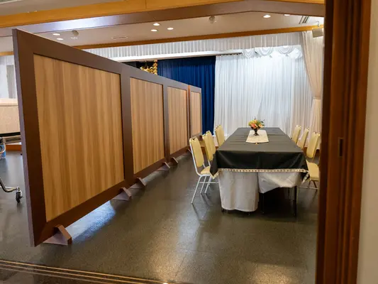 寿量寺で葬儀を行なった写真