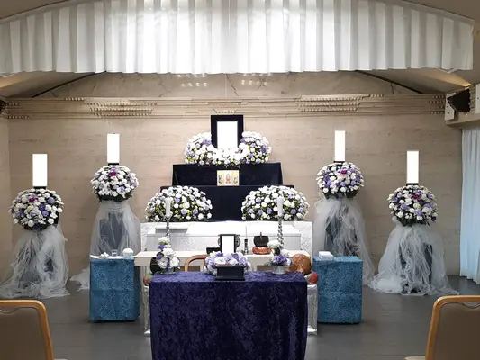 みどり会館で葬儀を行なった写真