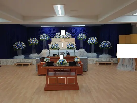 宝蔵院で葬儀を行なった写真