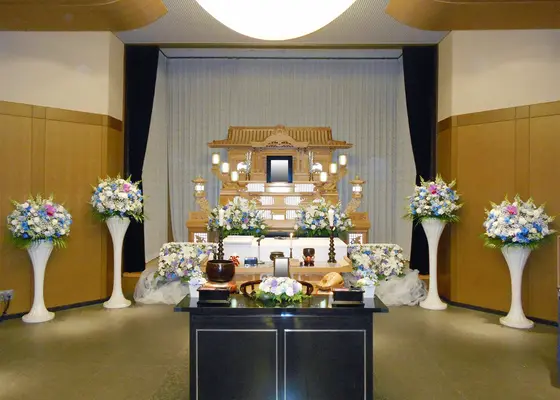 千葉市斎場で葬儀を行なった写真