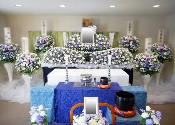 無門庭園で葬儀を行なった写真