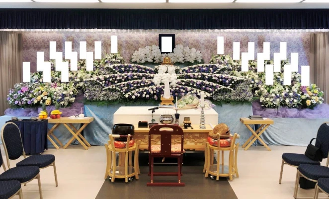 フェイスセレモニーホールで葬儀を行なった写真