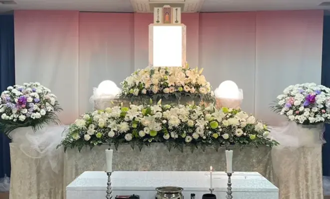 格安葬儀のプレミア葬祭で葬儀を行なった写真