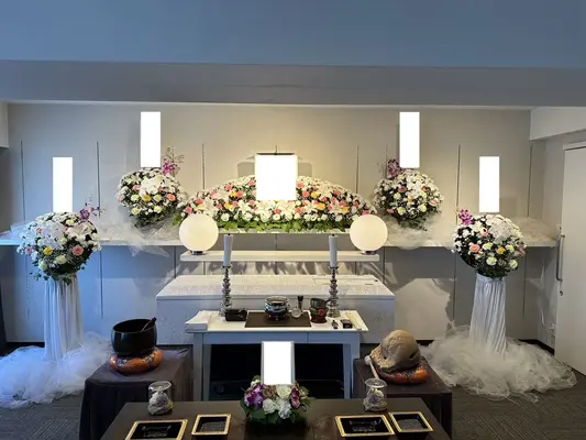 格安葬儀のプレミア葬祭で葬儀を行なった写真