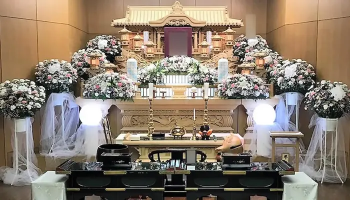 府中の森市民聖苑で葬儀を行なった写真