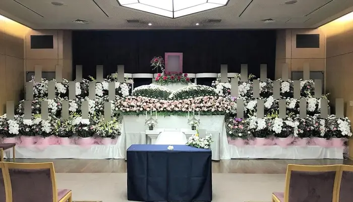 府中の森市民聖苑で葬儀を行なった写真