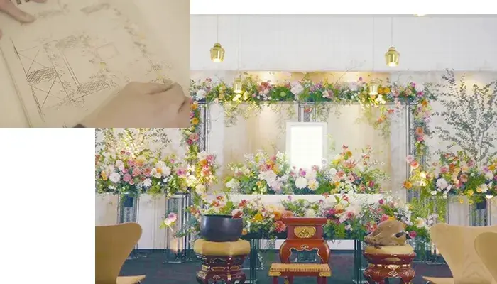 花葬儀 世田谷区相談サロンで葬儀を行なった写真