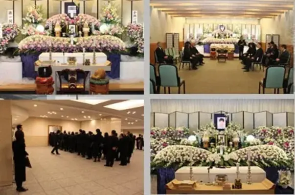 臨海斎場で葬儀を行なった写真