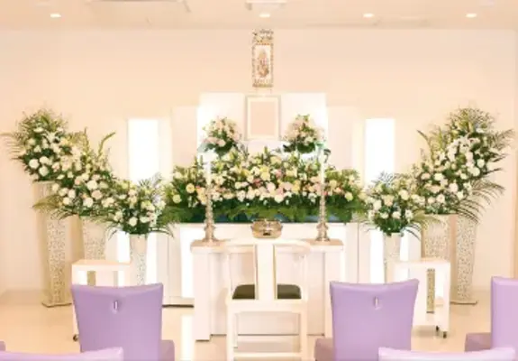 福塚葬儀社（中央霊堂）で葬儀を行なった写真