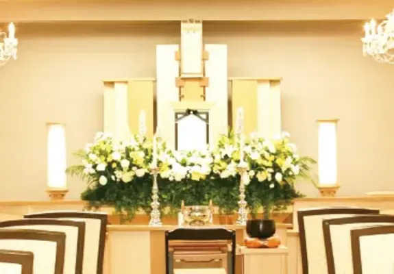 福塚葬儀社（中央霊堂）で葬儀を行なった写真