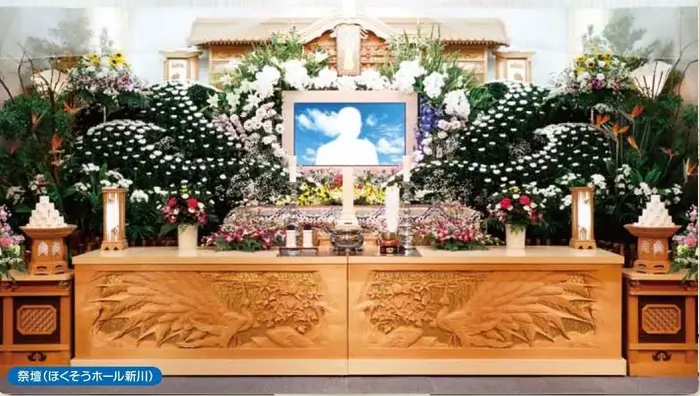 株式会社　札幌北葬（ほくそうホール新川）で葬儀を行なった写真