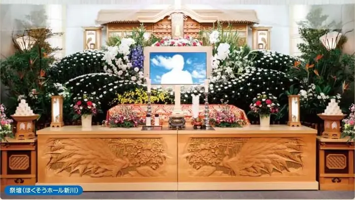 株式会社 札幌北葬(ほくそうホール新川)で葬儀を行なった写真