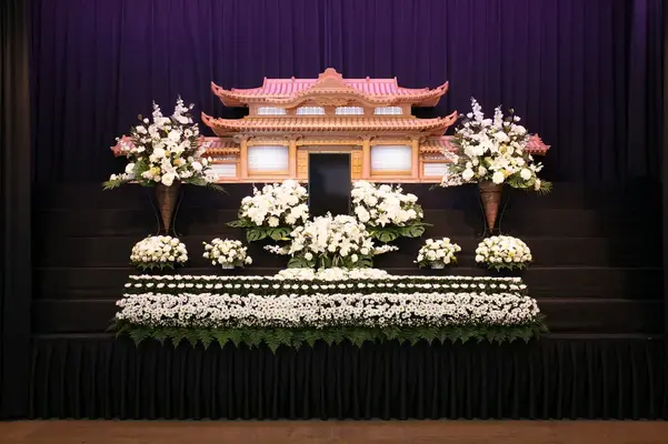 花祭壇（花さいだん愛子）で葬儀を行なった写真