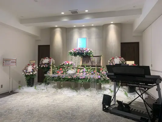 オリハラ中央博善社で葬儀を行なった写真