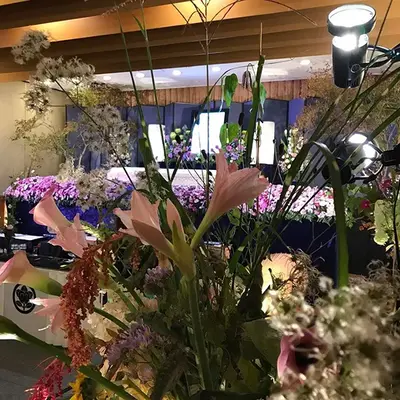 花心で葬儀を行なった写真