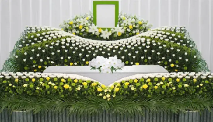 永桶祭典で葬儀を行なった写真