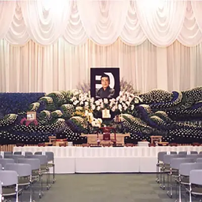 永桶祭典で葬儀を行なった写真