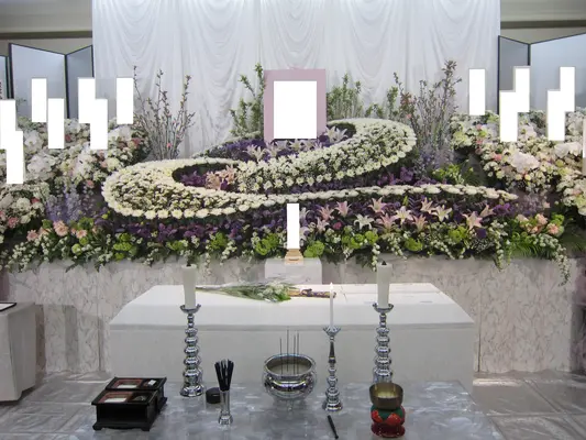 大白社で葬儀を行なった写真