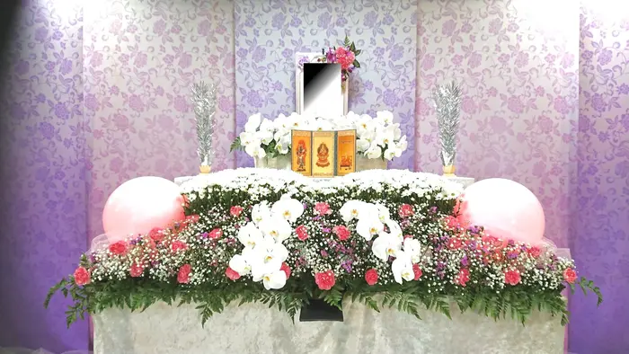 金周内田で葬儀を行なった写真