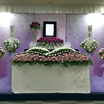 金周内田で葬儀を行なった写真