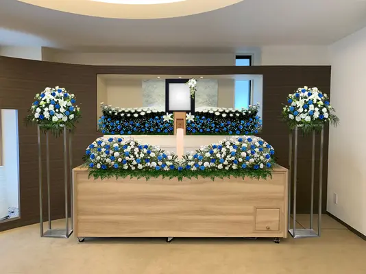 愛典福島屋で葬儀を行なった写真