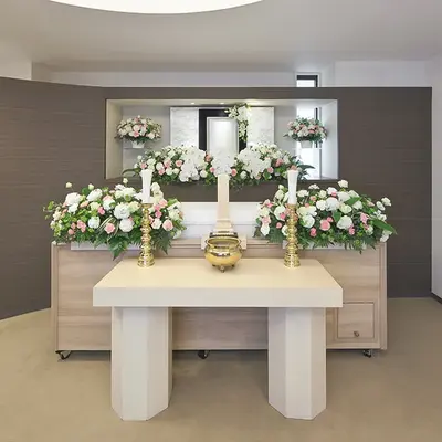 愛典福島屋で葬儀を行なった写真