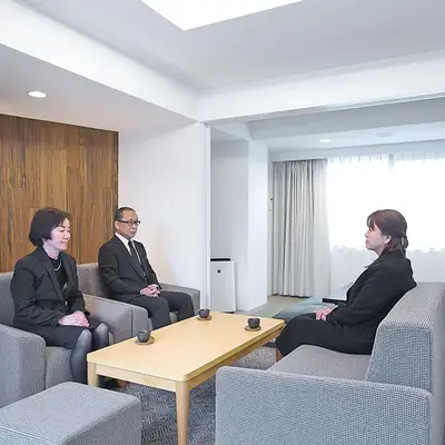 愛典福島屋で葬儀を行なった写真