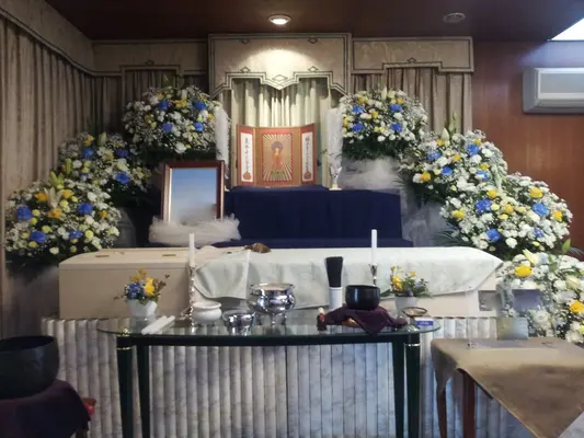 杉田フューネスで葬儀を行なった写真