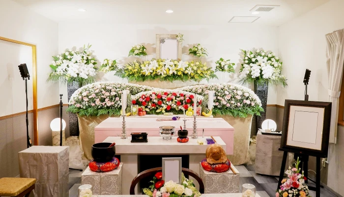 多摩中央葬祭(森の風ホール立川)で葬儀を行なった写真