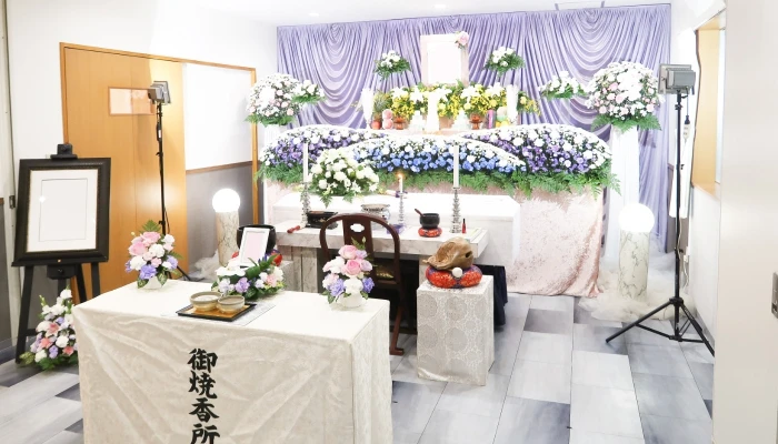多摩中央葬祭(森の風ホール立川)で葬儀を行なった写真
