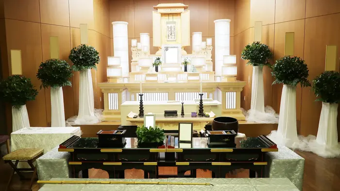 府中の森市民聖苑で葬儀を行なった写真