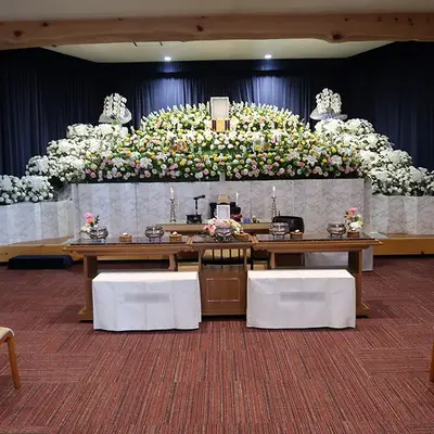 多摩中央葬祭(森の風ホール立川)で葬儀を行なった写真