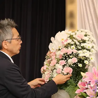 多摩中央葬祭(森の風ホール立川)で葬儀を行なった写真