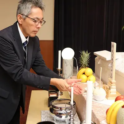 多摩中央葬祭(森の風ホール立川)で葬儀を行なった写真