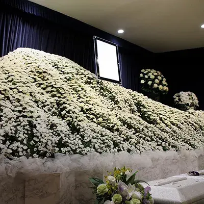 多摩中央葬祭(森の風ホール立川)で葬儀を行なった写真