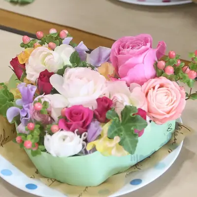 東典礼で葬儀を行なった写真