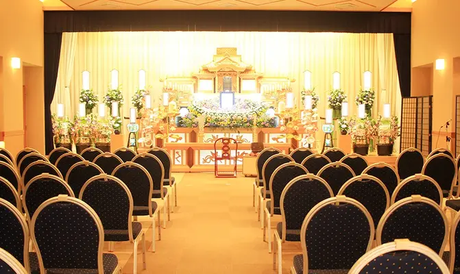 本庄造花店で葬儀を行なった写真