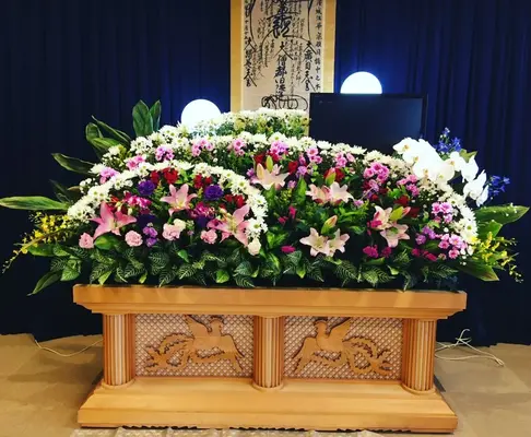 本庄造花店で葬儀を行なった写真