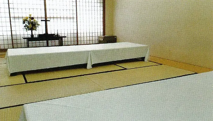 ハナブ商店で葬儀を行なった写真