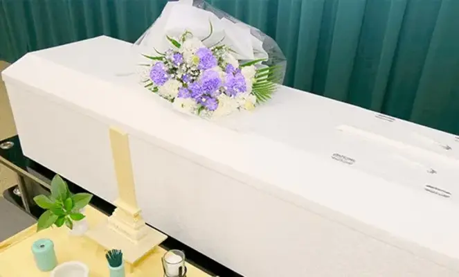 すいこうしゃ　メモリオ福島で葬儀を行なった写真