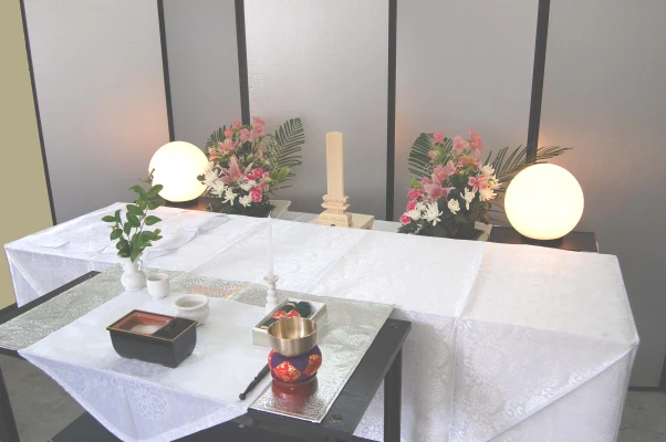 三法社で葬儀を行なった写真