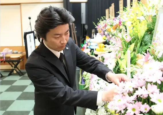 小さなお葬式 三田ホールで葬儀を行なった写真