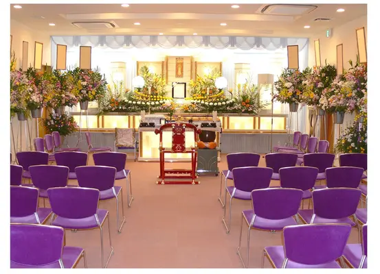 葵会館（家族葬ホール天路　下郡斎場）で葬儀を行なった写真