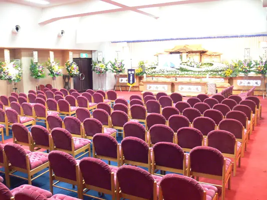 葵会館（家族葬ホール天路　下郡斎場）で葬儀を行なった写真