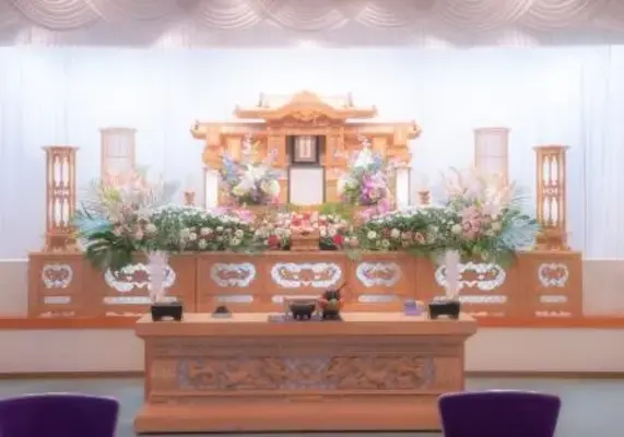 葵会館（住吉斎場）で葬儀を行なった写真