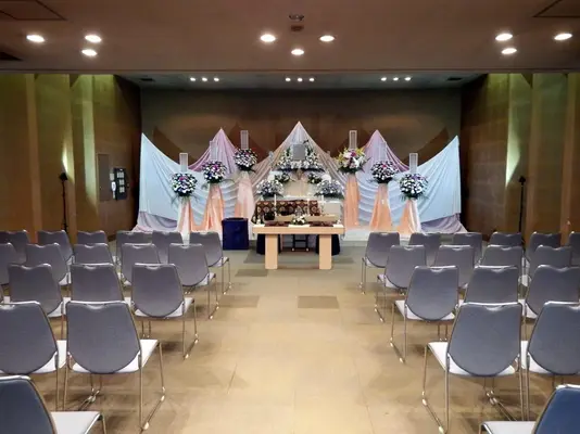 浦和斎場で葬儀を行なった写真