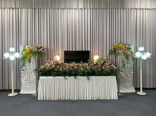 株式会社公芸社（あしりべつプレイス）で葬儀を行なった写真