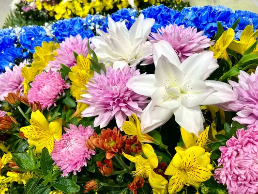 愛光式典で葬儀を行なった写真