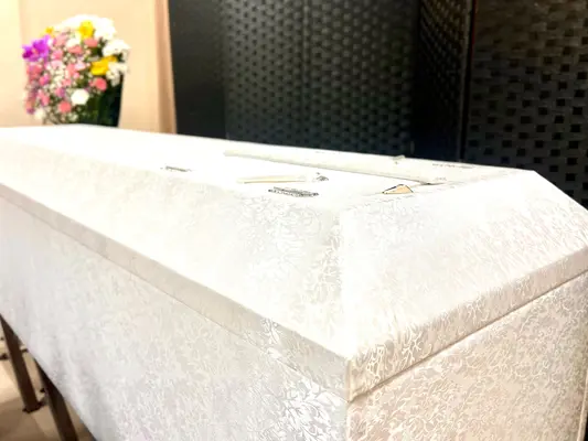 愛光式典で葬儀を行なった写真