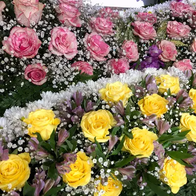 愛光式典で葬儀を行なった写真